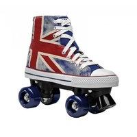 B-Stock Roces Quad Skates - Chuck Union Jack - UK 1 (faded/cracked graphic)