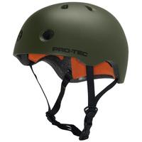 b stock protec street lite helmet satin army green medium box damage