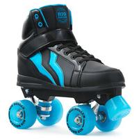 B-Stock Rio Roller Kicks Style Quad Roller Skates - Black/Blue UK 10 (Ex-Display)