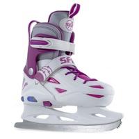 b stock sfr ice skates eclipse lights whitepink large uk 3 uk 6 lights ...