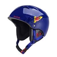 b kid helmet shiny blue rocket