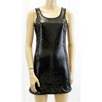 B Starlet Medium Black Sequin Party Dress