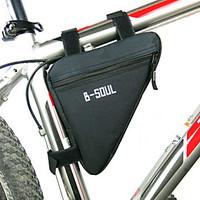B-SOUL Bike BagBike Frame Bag Waterproof Zipper Moistureproof Shockproof Wearable Bicycle Bag Polyester PVC Terylene Cycle Bag