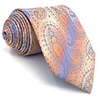 B4 Men\'s Necktie Tie Multicolor Paisley 100% Silk Business Fashion Wedding For Men