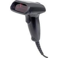 Barcode scanner Manhattan Barcodescanner Laser Laser Black Hand-held USB