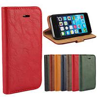 Bark Grain Genuine Leather Full Body Cover with Stand and Case for iPhone 5/5S