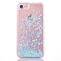 Back Case For iPhone 7 7 Plus Flowing Liquid Transparent Glitter Shine Hard PC Cover for iPhone 6 6s Plus SE 5s 5