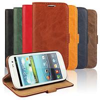 Bark Grain PU Leather Full Body Cover with Stand and Case for Samsung Galaxy S3 I9300