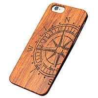 Back Cover Ultra-thin / Other Other Wooden Hard carved Case Cover For iPhone SE/5s/5