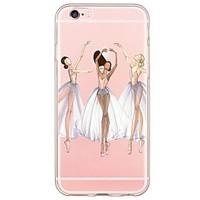 ballerine pattern soft ultra thin tpu back cover for iphone 6s plus6 p ...