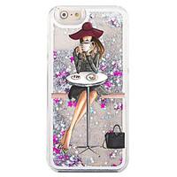 Back Flowing Quicksand Liquid Other PC Hard Fashion Girl Case Cover For Apple iPhone 6s/6