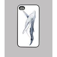 baby humpback whale - case iphone 4 black