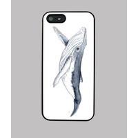 baby humpback whale - case iphone 5 / 5s, black