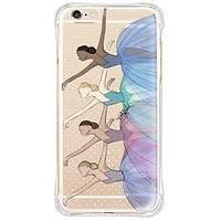 Ballerinas TPU Soft Back Shockproof/Dustproof/Waterproof/Transparent Case For i6s Plus/6 Plus/6s/6/SE/5S/5