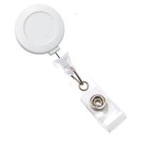 Badge Reel Red Sticker White - Pack X 100