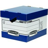 Bankers Box System Heavy Duty Storage Box with Ergonomic Handles - 10 Pack