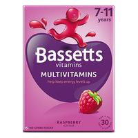 Bassetts Multivitamins 7-11 Years Raspberry Soft Chewies 30