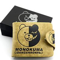 Bag / Wallets Inspired by Dangan Ronpa Monokuma Anime/ Video Games Cosplay Accessories Wallet Yellow Leather Male