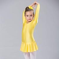 Ballet Dresses Women\'s Children\'s Spandex 1 Piece Long Sleeve Dress