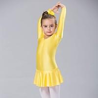 ballet dresses womens childrens spandex 1 piece long sleeve dress