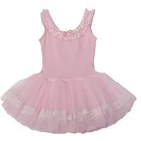 Ballet Dresses Children\'s Performance Cotton / Spandex / Lace / Pattern/Print 1 Piece Pink / Yellow / Peach