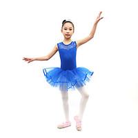 Ballet Dresses Children\'s Training Cotton Pleated 1 Piece Sleeveless Natural Dress