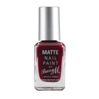 barry m matte nail paint burgundy crush red