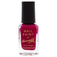 Barry M Nail Paint Raspberry , Red