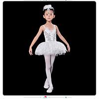 Ballet Dresses Children\'s Performance Spandex Lace 1 Piece Sleeveless High Dress