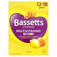 bassetts vitamins 12 18 multivitamins omega 3 pastilles 30s