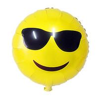 Balloons Holiday Supplies Circular Aluminium Yellow For Boys / For Girls 5 to 7 Years