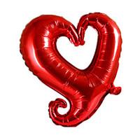 balloons holiday supplies heart shaped aluminium red for boys for girl ...