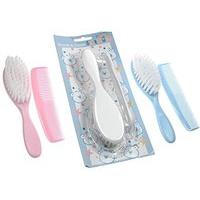 baby brush and comb set gift pink