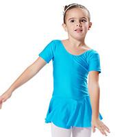 Ballet DressesSkirts Tutus Skirts Dresses Children\'s Performance Training Spandex 1 Piece Short Sleeve Princess Dress