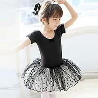 Ballet Dresses Children\'s Training Cotton Short Sleeve Natural Princess