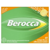 Bayer Berocca 45 Orange Flavour Effervescent Tablets