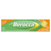 Bayer Berocca 15 Orange Flavour Effervescent Tablets