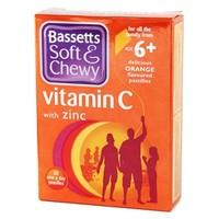 Bassett's Vitamin C with Zinc Orange Flavour 30 pastilles