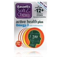 Bassett's Active Health Plus Omega 3 with Multivitamins Citrus Flavour 30 pastilles