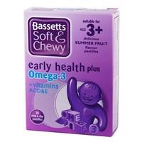 Bassett&#39;s Early Health Plus Omega 3 + Vitamins ACD&amp;E Summer Fruit 30 pastilles