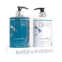 Bayliss & Harding Skin Spa Aromatherapy Eucalyptus & Garden Mint H/W 500mL + H/L 500ml