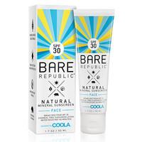 bare republic natural mineral face sunscreen spf 30