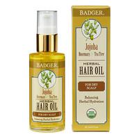 Badger Jojoba Hair Oil for a dry scalp