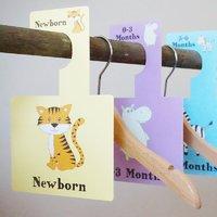 Baby Wardrobe Dividers - Safari Animals