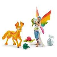 Bayala Schleich Rainbow elf Dunya Toy with Foal