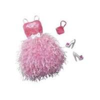 Barbie Doll Fashion Outfit 2014 Pink Dress With Fluffy Skirt