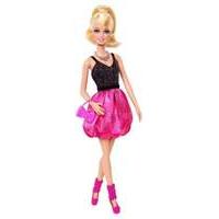 Barbie - Core Friends Party Doll - Barbie Black/pink Dress /toys