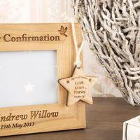 Baby Confirmation Wooden Star Keepsake Gift