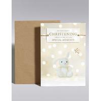 Baby Rabbit Christening Card