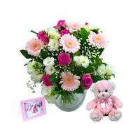 Baby Girl Flower Gift Set